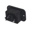 Гнездо монтажное сетевое AC-06A, 3pin, клемма 4,8мм