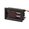 Вольтметр цифровой 8-40V з USB, зелёная индикация