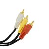Кабель штекер mini jack 3,5мм 4C - 3 штекери RCA, 1,3м