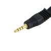 Кабель штекер mini jack 3,5мм 4C - 3 штекери RCA, 1,3м