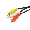 Кабель штекер mini jack 3,5 стерео 4C - 3 штекери RCA, 1,8м