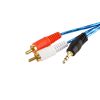 Кабель штекер mini jack 3,5  - 2 штекери RCA