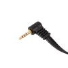 Кабель штекер mini jack 3,5мм 4C кутовий - 3 штекери RCA, 1,3м