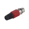 Гнездо XLR 3pin, на кабель, красное