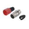 Гнездо XLR 3pin, на кабель, красное