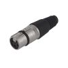 Гнездо XLR 3pin, на кабель, чёрное