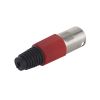 Штекер XLR 3pin на кабель, красный
