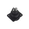 Гніздо XLR 3pin, монтажне, з кришкою