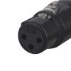 Гніздо NEUTRIK XLR 3pin, на кабель, чорне