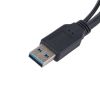 Кабель штекер USB A 3.0 + USB A - USB micro B, 0,5м