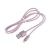 Кабель hoco X2 knitted USB А - Lightning, рожевий, 1м