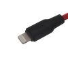 Кабель hoco X21 Plus PD20W USB type-C - Lightning червоний 1м