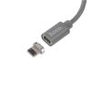 Кабель магнитный hoco U40A USB А - Lightning 1м, серый