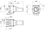 Резистор переменный пластмассовый R0902N 500 КОм