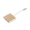 Адаптер штекер type-C 3.1 - гнізда type-C 3.1 + HDMI + USB 3.0