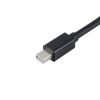 Конвертер штекер mini DisplayPort - гніздо HDMI, чорний
