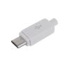 Штекер micro USB на кабель, белый