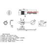 Гнездо USB Type-C на корпус, чёрное с красной крышкой