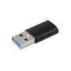 Переходник штекер USB A 3.0 - гнездо USB type-C, чёрный