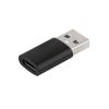 Переходник штекер USB A 3.0 - гнездо USB type-C, чёрный