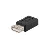 Переходник гнездо USB A- гнездо micro USB