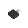 Перехідник штекер microUSB - гніздо USB A (OTG)