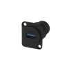 Переходник гнездо USB 3.0 - гнездо USB 3.0, на корпус