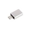 Переходник штекер Type-C - гнездо USB A 3.0 (OTG), серебристый