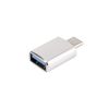 Переходник штекер Type-C - гнездо USB A 3.0 (OTG), серебристый