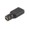 Переходник гнездо USB A - гнездо питания 5,5/2,1 мм