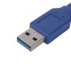 Кабель штекер USB A 3.0 - штекер USB A 3.0, синій 1,5м