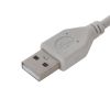 Кабель штекер USB A - штекер USB B, серый, 5м