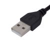 Кабель штекер USB A - штекер USB A, чорний, 1м