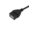 Кабель OTG USB  - micro USB (угловое) 5pin