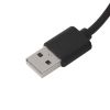 Кабель USB A - type-C, 0,8м, чорний