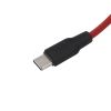 Кабель hoco X21 Plus USB А - Type-C, 0,25м, красный