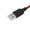 Кабель hoco X21 Plus USB А - Type-C, 0,25м, красный