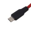 Кабель hoco X21 Plus USB A - miсroUSB, 1м, червоний
