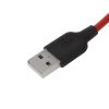 Кабель hoco X21 Plus USB А - miсroUSB, 0,25м, червоний