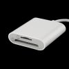Кардридер Lightning - SD/MicroSD, белый