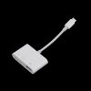 Кардридер Type-C - SD/MicroSD/USB3.0, белый