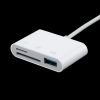 Кардридер Lightning - SD/MicroSD/USB3.0, белый