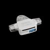 Кардридер OLYSON Type-C/Lightning/USB 3.0 - SD/MicroSD/USB3.0, белый