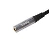 Кабель Hoco UPA20, штекер mini jack 3,5 - гніздо mini jack 3,5, 1м, чорний