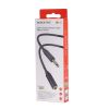 Кабель Borofone BL12 шт. 3,5 - гн. 3,5, стерео, 1м