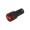 Лампа AD22-22SM (AD16-22SM) 220V червона, з звуковим сигналом