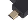 Перехідник гніздо HDMI - штекер mini HDMI + штекер microHDMI