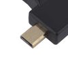 Переходник гнездо HDMI - штекер mini HDMI + штекер microHDMI