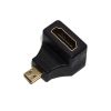 Переходник гн. HDMI - шт. microHDMI(type D), угловой