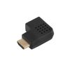 Перехідник кутовий L-подібний гніздо HDMI - штекер HDMI